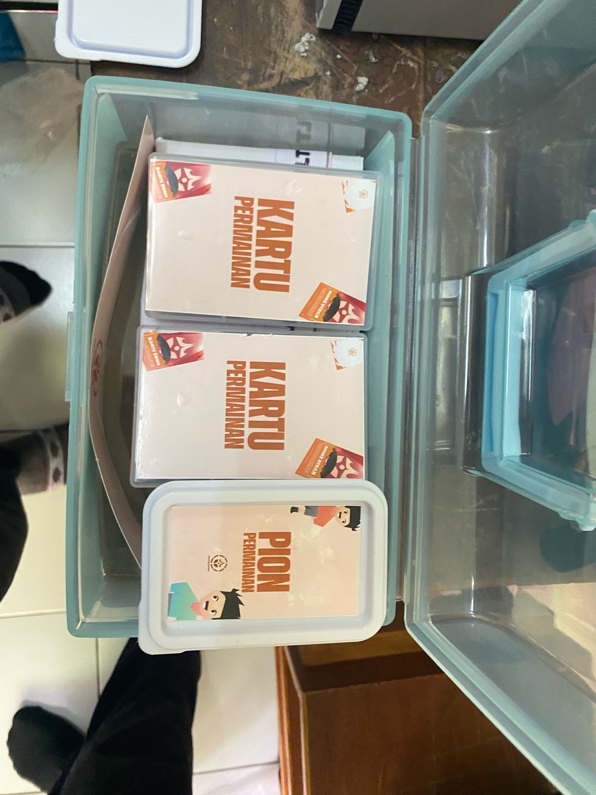 Tampilan kelengkapan board game