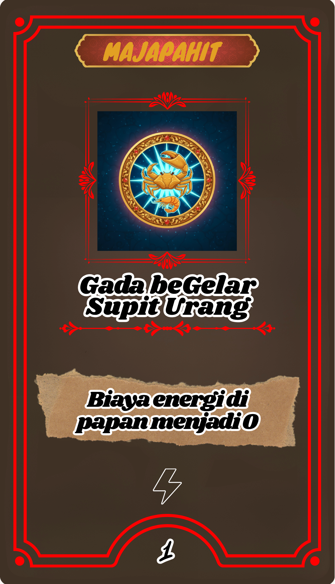 Gada Begelar Supit Urang