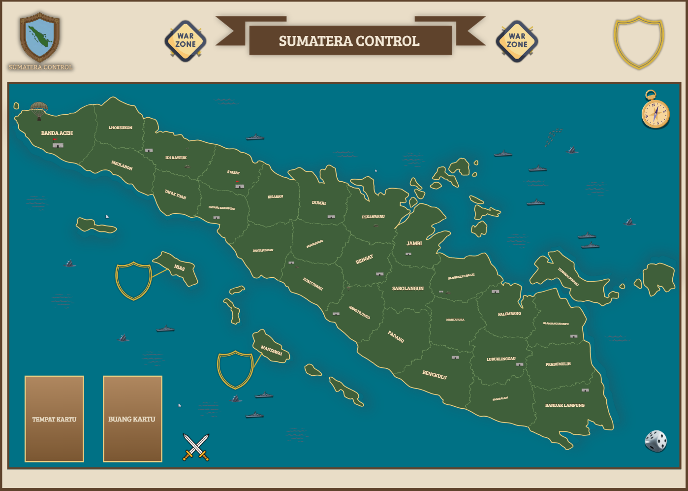Papan Boardgame Sumatera Control